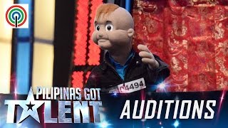 Pilipinas Got Talent Season 5 Auditions Tyler  Puppet Auditionee [upl. by Erdnaet]