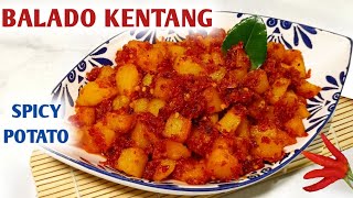 BALADO KENTANG  SAMBAL GORENG KENTANG  SPICY POTATO [upl. by Iahs]