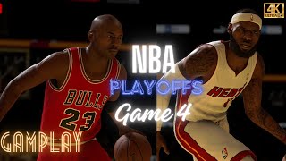 NBA 2K25  Michael Jordan Vs Lebron James  Chicago Bulls 1998 Vs Miami Heat 2013  Game 4 [upl. by Enneles]