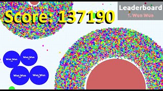 Agario  Solo Domination and 137k Score in Experimental [upl. by Carilla]