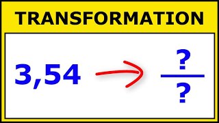 Transformer un Nombre Décimal en Fraction Décimale et vice versa [upl. by Ayocat]