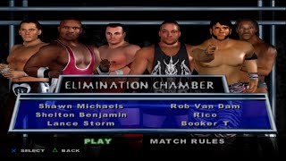 WWE SD HCTP  ShawnMichaelsSheltonBenjaminLanceStormRVDRicoBookerT ELIMINATION CHAMBER [upl. by Hamish]