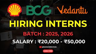 Internships at Shell Vedantu and BCG  Ultimate Application Guide 2025 [upl. by Sandra489]