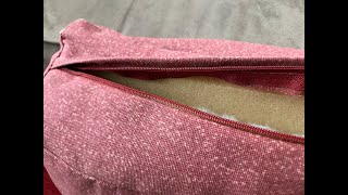 How to Fix Broken Zippers on Cushions and Pillows [upl. by Llerrehs]