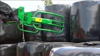 McHale R5 Round Bale Handler English 9 4 14 [upl. by Guntar709]