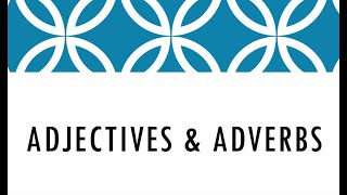 Adjectives amp Adverbs B1 [upl. by Acireed871]