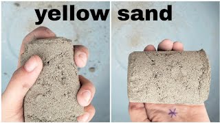 ASMR ✨ amazing softy tex crumbling yellow sand must watch 💖 [upl. by Nylirahs390]