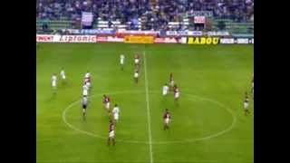 Zidane Volley 40 yards out with weaker foot Bordeaux [upl. by Streetman706]