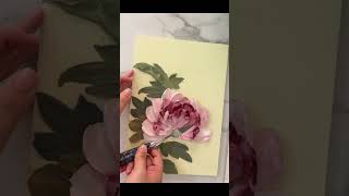 beautiful original flower art  acrylic painting  super easy art [upl. by Eilzel]