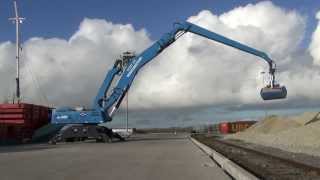 Terex Fuchs MHL 385 with port lift cabin [upl. by Kayne]