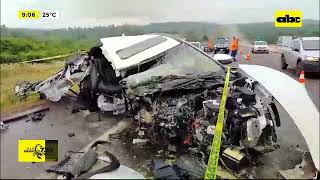 Fatal accidente en Caacupé murieron un niño y su abuela [upl. by Block]