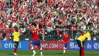 Chile 1  3 Colombia  Clasificatorias Brasil 2014 [upl. by Cary]