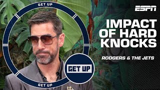 📹 How will the Hard Knocks cameras impact Aaron Rodgers amp the Jets during the season 📸  Get Up [upl. by Leerzej]