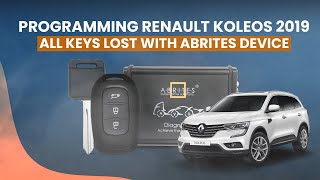 Programming Renault KOLEOS 2019 All Keys Lost With ABRITES Device [upl. by Eb814]