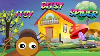 Itsy Bitsy Spider Full Nursery Rhyme With Lyrics for Karaoke  Animated Rhymes for Kids [upl. by Emilia]