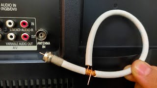 A piece of coaxial cable unlocks all TV channels  Antenna Booster [upl. by Murrah260]