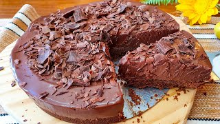 O SEGREDO DA TORTA DE CHOCOLATE CREMOSA MAIS FAMOSA DE SÃO PAULOSEM GELATINA E SEM MAISENA😱😍😋 [upl. by Gabbi]