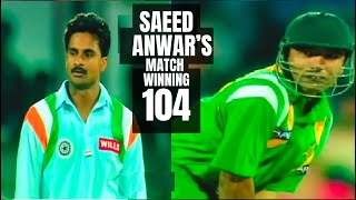 Saeed Anwars Classic Hundred Wins the Match While Wickets Fall  Pakistan vs India [upl. by Aznerol972]