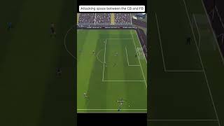 Attacking Space Between the CB and FB footballmanager fm fm24 footballmanager2024 [upl. by Olivette61]