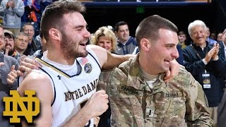 Notre Dames Matt Farrell amp Family Surprised By Military Brother [upl. by Ggerg]