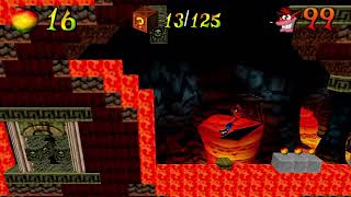 Molten Mask Mayhem Crash Bandicoot  Back in Time Custom Level [upl. by Imef]