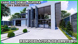 🔴CASA MODERNA CON CARRIL DE NADO Y DOBLE ALTURA ✅ [upl. by Duquette]