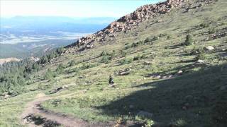 Hiking Pikes Peak CO  Pikes Peak Trail from Crags Campground [upl. by Yotal]