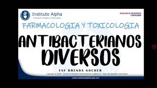 ANTIBACTERIANOS DIVERSOS [upl. by Naols449]