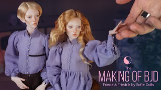 How I created porcelain BJD dolls Friede and Friedrik using traditional technologies [upl. by Henleigh]