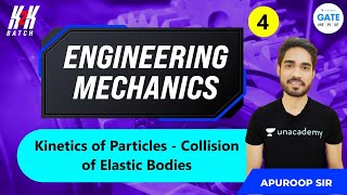 Kinetics of Particles  Collision of Elastic Bodies  L 4  Engineering Mechanics  Apuroop Sir [upl. by Eimmak616]