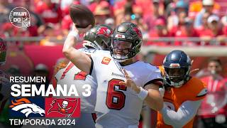 Denver Broncos vs Tampa Bay Buccaneers  Semana 3  NFL 2024  Highlights Resumen en español [upl. by Hcab]