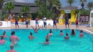 CARIBBEAN WORLD DJERBA  CLUB DANCES IN THE POOL 2016 [upl. by Anaihr]