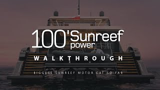 Sunreefs largest motor yacht 100 Sunreef Power  Catamaran Walkthrough [upl. by Llecram]