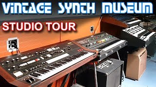 VINTAGE SYNTHESIZER MUSEUM  Synth Studio Tour  Oakland CA [upl. by Ettenil]