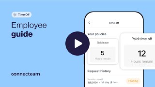 Connecteam  User Guide  Time Off [upl. by Bayly]