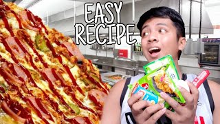 PANCIT CANTON RECIPE  HOW TO COOK PIZZA PANCIT CANTON [upl. by Zurkow]