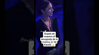 ÁNGELA AGUILAR MUESTRA DESAGRADO CON MUSICA DE KAROL G angelaaguilar reels virals viralvideo [upl. by Hsemin]