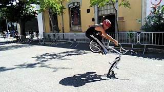 Folli acrobazie con la bici BMX di Stefano Steve Palandri allo Spin Cycling Festival di Roma  2017 [upl. by La Verne235]