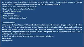 Briefe und EMails schreiben  nicht zum Deutschkurs kommen [upl. by Persian]