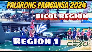 BICOL REGION VS REGION 1  PALARONG PAMBANSA 2024 [upl. by Eenot]