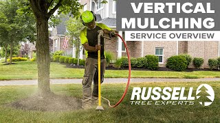 Vertical Mulching Service Overview I Russell Tree Experts [upl. by Lynus483]