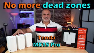 Tenda Nova MX15 Pro AX5400 WiFi 6 Mesh  Review and Setup Guide [upl. by Eilrebma]