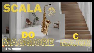 Scala DO Maggiore  Sassofono 🎷  tutta estensione  C Major Scale  Saxophone 🎷  full extension [upl. by Hgielrebma]