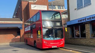 FULL ROUTE VISUAL  London Bus Route 298 Potters Bar  Arnos Grove 1492  YX12 FOD UNO [upl. by Farr]