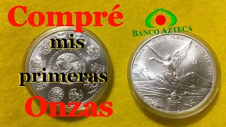 Baratas Compre en Banco Azteca mis Primeras Onzas Libertad de Plata Pura [upl. by Waylen282]