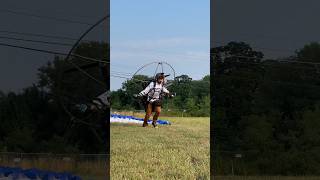 Paramotor takeoff w Dishcanfly paramotors paramotor flying [upl. by Yraek156]