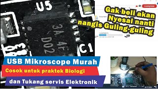 Review USB Microscope murah perbesaran 1600x untuk servis elektronik SMD dan praktek biologi [upl. by Calabrese]