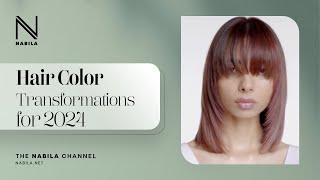 HAIR COLOR TRANSFORMATION IDEAS FOR 2024  NABILA [upl. by Sibley735]