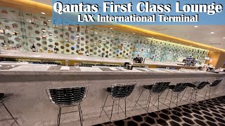 Lounge Review Qantas First Class Lounge LAX  Los Angeles International Airport [upl. by Edyak]