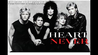 Heart  Never Live 19851990 arragements mix Full 2 Guitar amp Bass Cover [upl. by Yllim]